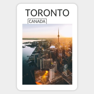 Toronto Ontario Canada Cityscape Skyline Sunset Gift for Canadian Canada Day Present Souvenir T-shirt Hoodie Apparel Mug Notebook Tote Pillow Sticker Magnet Sticker